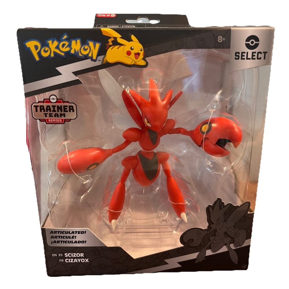 Pokemon Scizor Action Figure 6in Super Articulated Select Series New Sealed